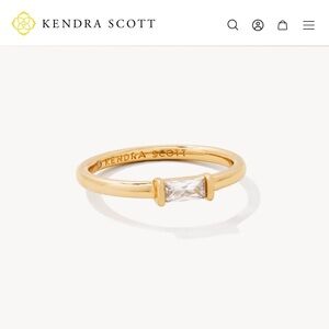 Juliette Gold Band Ring Size 8 - Kendra Scott
